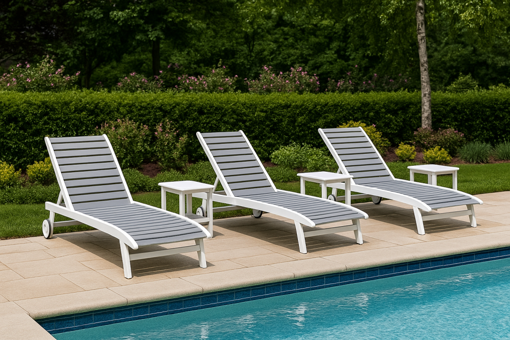 Chaise Lounge with Wheels