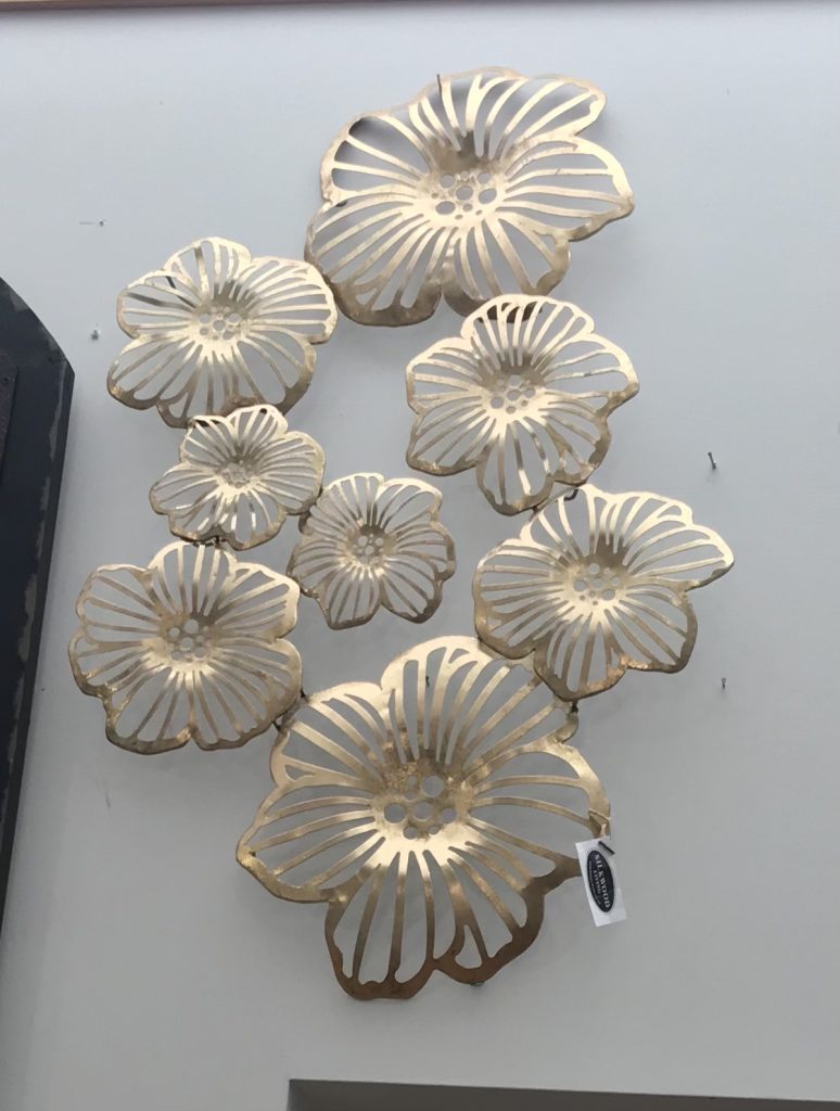Layered Gold Flower Wall Decor