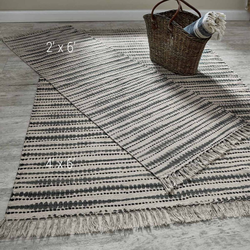 SHADOW DOT RUG – SLATE – 4′ X 6′