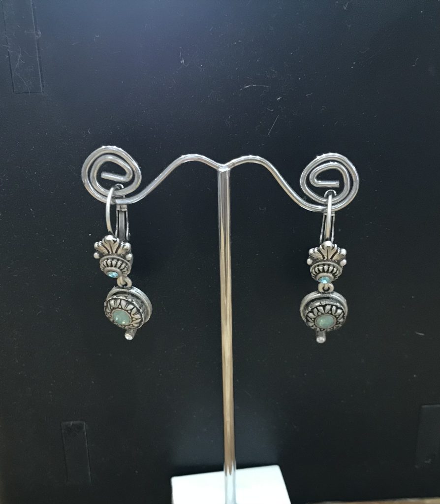 Victorian Rosette Earrings-BL